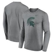 Michigan State Nike Legend Primary Logo Long Sleeve Tee